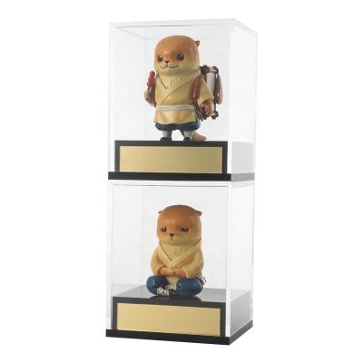 China Wholesale Eco-friendly Transparent Customized Glass Acrylic Display Box Toy Display Box Item Display Rack for sale