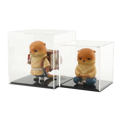 China Transparent Acrylic Display Box In Single Kit Eco-friendly Acrylic Cartridge Base Box Cube Dust Proof for sale