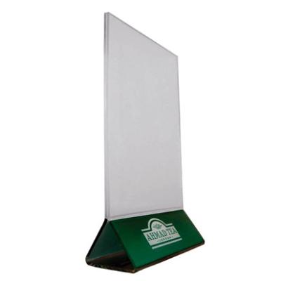 China Super restaurant restaurant hotel mall market t form acrylic menu display stand sign holder for sale