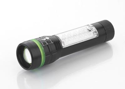 China 110 LM Repairing LED Zoom Flashlight With Magnet , 3W + 17 LED AAA Operated for sale