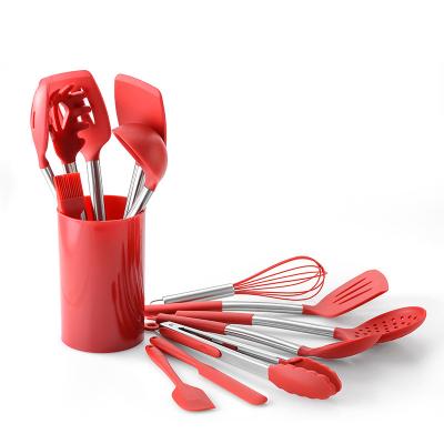 China Stocked Stocked 2020 Best Selling Products In USA Amazon Kitchen Accessories 14 Pcs Silicone Kitchen Utensil Set for sale