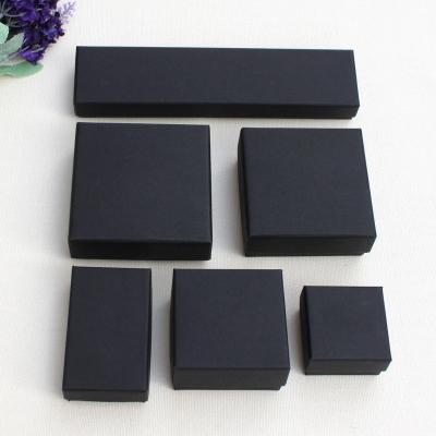 China FASHIONABLE Wholesale High Quality Custom Black Earrings Paper Jewelry Packaging Boxes for sale