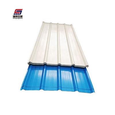 China Roofing Sheet /Architecture DX51D Prepainted GI Steel Aluminum Stucco Embossed Sheet PPGI Corrugated Sheet Color Coated Steel Roofing for sale