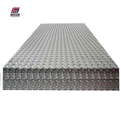 China Building Construction Material ASTM A36 1008 SS400 Checkered Hot Rolled Plate MS Carbon Steel Checkered/Diamond Sheet for sale