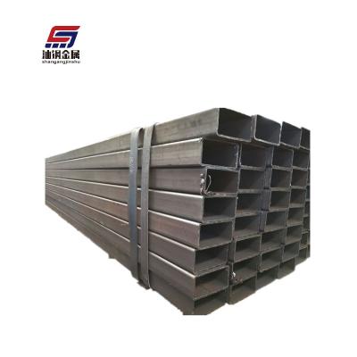 China Q195 Pipe Dip Coating Rectangular Hollow Tubular Steel Pipe Liquid Hot Low Carbon Black Steel Rectangular Tubes for sale