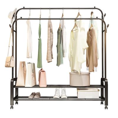 China Simple Movable Heavy Duty Metal Multifunctional Coat Hanger Viable for sale