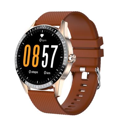 China Luxury Heart Rate Monitor Watch Waterproof Round Touch Screen Smart Watch BT Call Phone Round 1.3 Inch Smart Watch Step Count for sale