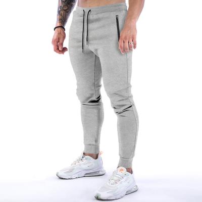 China Wholesale Custom Logo Men's Drawstring Workout Gym Sweatpants Breathable Slim Fit Active Pocket Stacked Joggers Track Pants Set Suits for sale