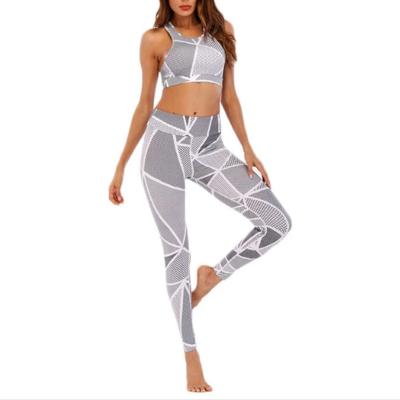 China New Design Breathable Wholesale Fitness Yoga Vest Gym Legging Sport Sets For Women for sale