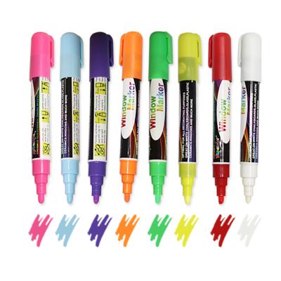 China Erase Liquid Chalk Markers Stationery 1mm 3mm 6mm 8mm 10mm 15mm 30mm 58 Colors Mark Pens Eraser Liquid Chalk Wet Chalk Marker for sale