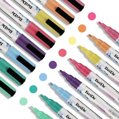 China Child Safe 8 Pastel Colors Pack 3mm Window Marker Liquid Chalk Marker for sale