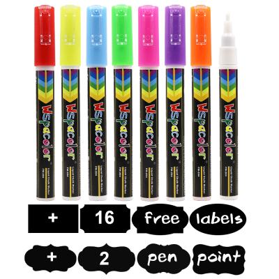 China Child Safe Amazon Tip China DIY Graffiti Chalk Marker High Quality 3mm Erasable Fine For Window for sale