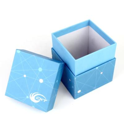 China Recycled Materials Custom Design Cap Embossed Recyclable Cardboard Paper Candle Gift Box Packaging Holder With Lid for sale