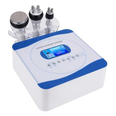 China Commercial 3 in 1 Multifunctional Cellulite Reduction Face Lifting Skin Firming Slim RF Cavitation Beauty Machine for sale