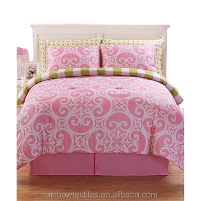 China Dyed/Dye Printing/Scatter Printing/Heat Transfer Printing Elegant Queen Size Comforter Bed Sets 8 Pieces for sale