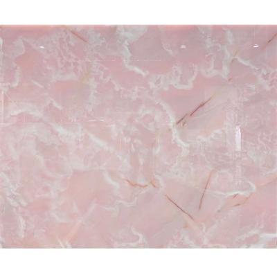 China Modern high quality polished pink onyx for background wall floor and table top bathroom countertops for sale