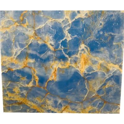 China Modern High Quality Polished Blue Onyx For Counter Top&Table for sale