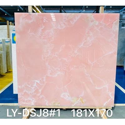 China Modern Polished Pink Onyx Marble Price Per Square Meter for sale