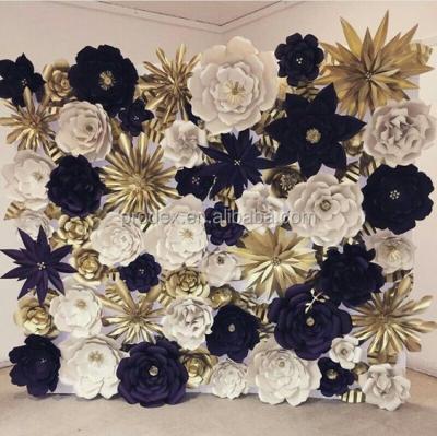 China Giant Florist Wedding Flower Paper Flower Backdrop for sale