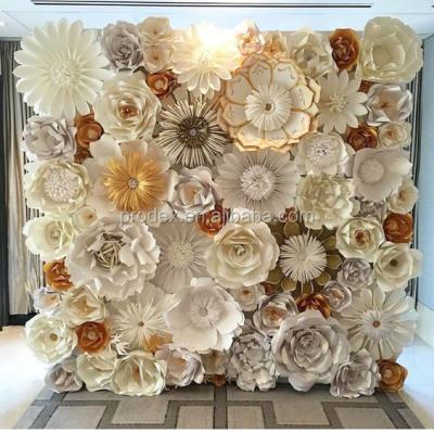 China Florist Handmade Paper Flower Backdrop for sale