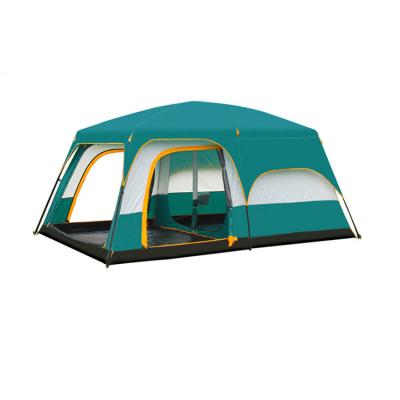 China Luxury Camouflage/Field Game Family Tent 5-8 People Large Two Rooms And A Living Tent Camping Tent For Outdoor for sale