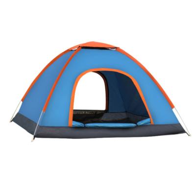 China UV-resistant/Anti-mosquito Outdoor Travel Hiking Camping 3-4 Person Tent Automatic Double Door Family Single Layer Tent for sale