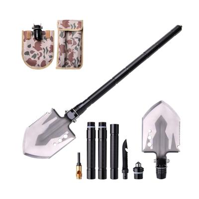 China Multitool Easy Carry Outdoor Camping Shovel Survival Portable Military Folding Multifunctional Tactical Shovel for sale