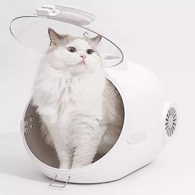 China Small Animals Fresh Air Breathable Space Capsule Messenger Bag Portable Dog Cat Outdoor Bag Small Animals Travel Box Underwater Shaped Pet for sale