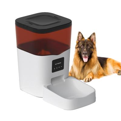 China Tuya Smart Auto WIFI With Pet Auto Feeder 3L Black White Transparent Double Bowl Regular Regular Single Bowl for sale