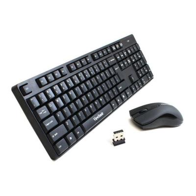 China Viewsonic 2.4G 1000DPI Mouse and Silent Wireless 104keys Wireless Keyboard Set CW1260 (Black) for sale