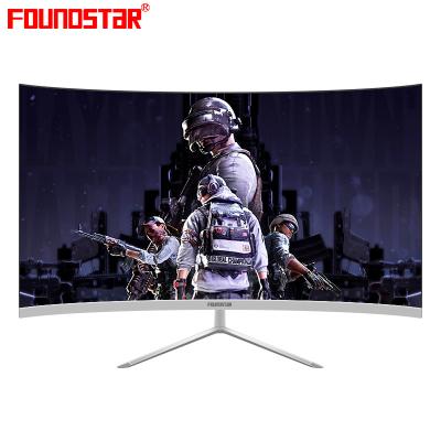 China FOUNDSTAR 24 Inch Curved Blink Free Technology 75HZ Curved Screen Monitor FD248QS (Silver) for sale