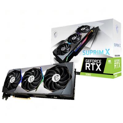 China Fast Delivery New MSI GeForce RTX 3080 VENTUS3X/TRIO Workstation Z/SUPRIM X GAME GDDR6X 320Bit Gaming Graphics Card 10G LHR in stock for sale