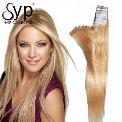 China 22 Inches Virgin Tape In Hair Extensions 100 Human Hair Invisible No Chemical for sale