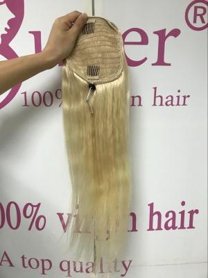 China Silky Straight Wave Ponytail Extension Human Hair For Short Hair No Shedding for sale