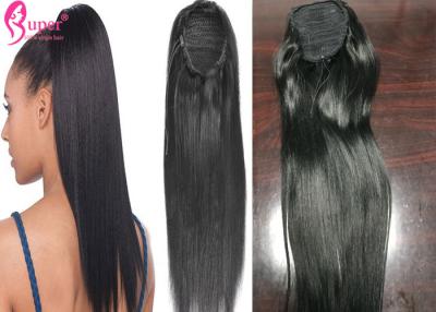 China Human Hair Vendor Wrap Around Ponytail Extension For Black Women No Chemical for sale