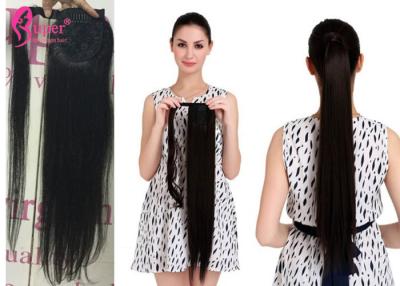 China Claw Clip Ponytail Human Hair Extension Weave No Tangle No Shed 11A for sale