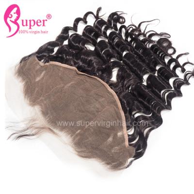 China 13*6 Lace Frontal Closure Pre Plucked Brazilian Ear To Ear Hair Extension Natural Wave for sale