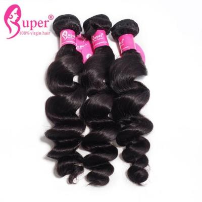 China Pure Virgin Indian Remy Hair Extensions / Double Drawn Natural Hair Wefts for sale