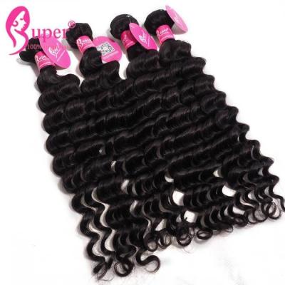 China Virgin Indian Loose Deep Wave Remy Hair Bundle Deals Extensions Full Cuticle Aligned for sale