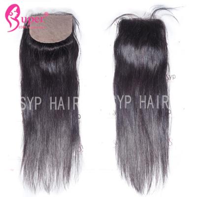 China Soft Smooth Virgin Hair Closures Silk Base Frontal Closure 100% Human Hair for sale