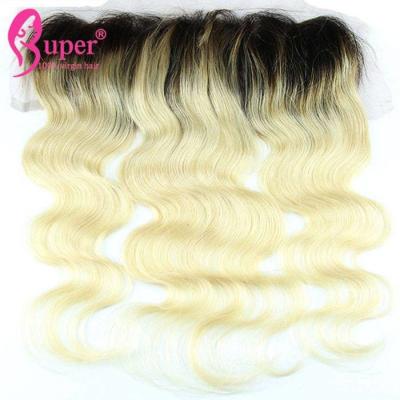 China Black And Blonde Ombre Hair Extensions Restyleable Customized Texture for sale