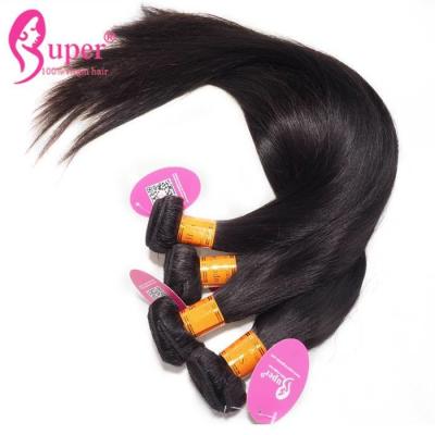 China Soft Virgin Brazilian Straight Remy Human Hair Weave 3 Bundles Extensions for sale