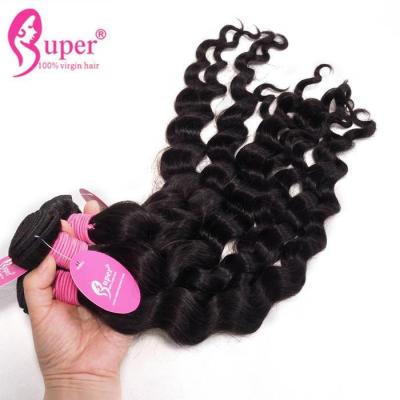 China Durable Soft Brazilian Human Hair Weave Extensions 4 Bundles 10A Grade No Mix for sale