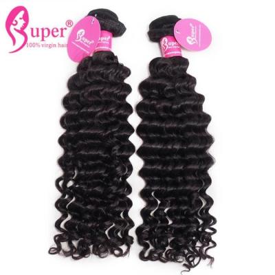 China 10 Inch - 30 Inch Remy Virgin Brazilian Human Hair Extensions Deep Curly for sale