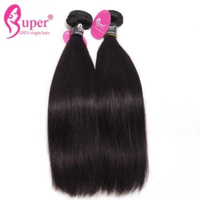 China Cheap Remy Brazilian Virgin Straight Human Hair Bundle Extensions for sale