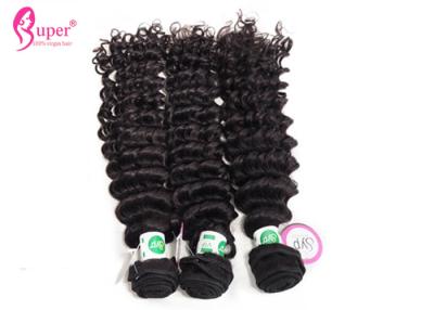 China Unprocessed Brazilian Virgin Hair Extensions / Brazilian Curly Hair Bundles for sale