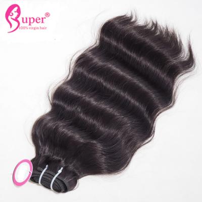 Chine Simple indien humain de cheveux de Remy de Vierge onduleuse de 100% dessiné pour des femmes de couleur à vendre