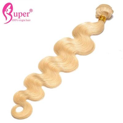 China Bundles Deal Body Wave Blonde Hair Weft Platinum Human Hair Extensions for sale