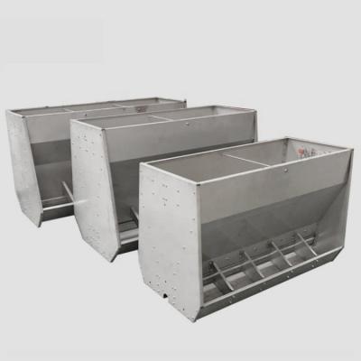 China Factory direct wholesale easy assembled stainless steel farm pig fattening pig feeder trough factory direct supply for sale