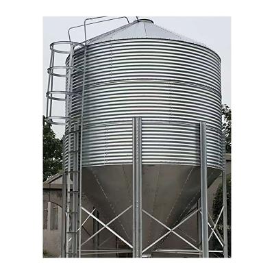 China Breeding Silos Galvanized Steel Feed Silo Grain Silo For Poultry Feed Breeding Farming Feed Bins For Sale Farm Used 3t 5t 10t 20t for sale